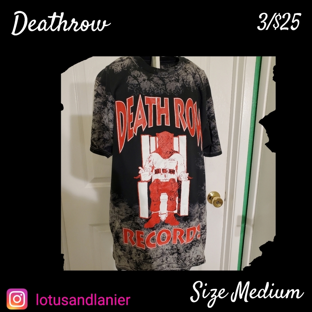 Death Row Records Tye Dye T -Shirt Sz M 3/$25